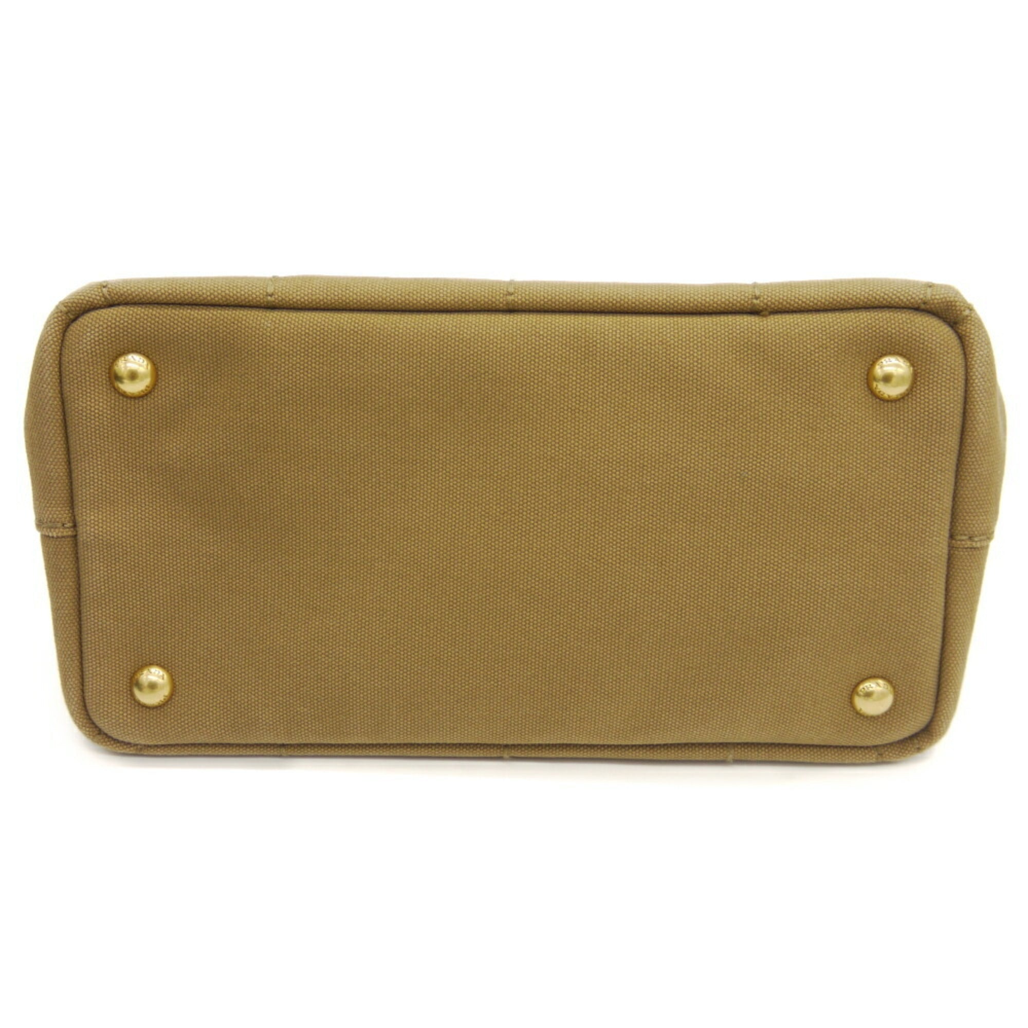 Prada Canvas Handbag Shoulder Bag (Pre-Owned)