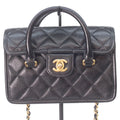 Chanel Black Leather Shoulder Bag (Pre-Owned)