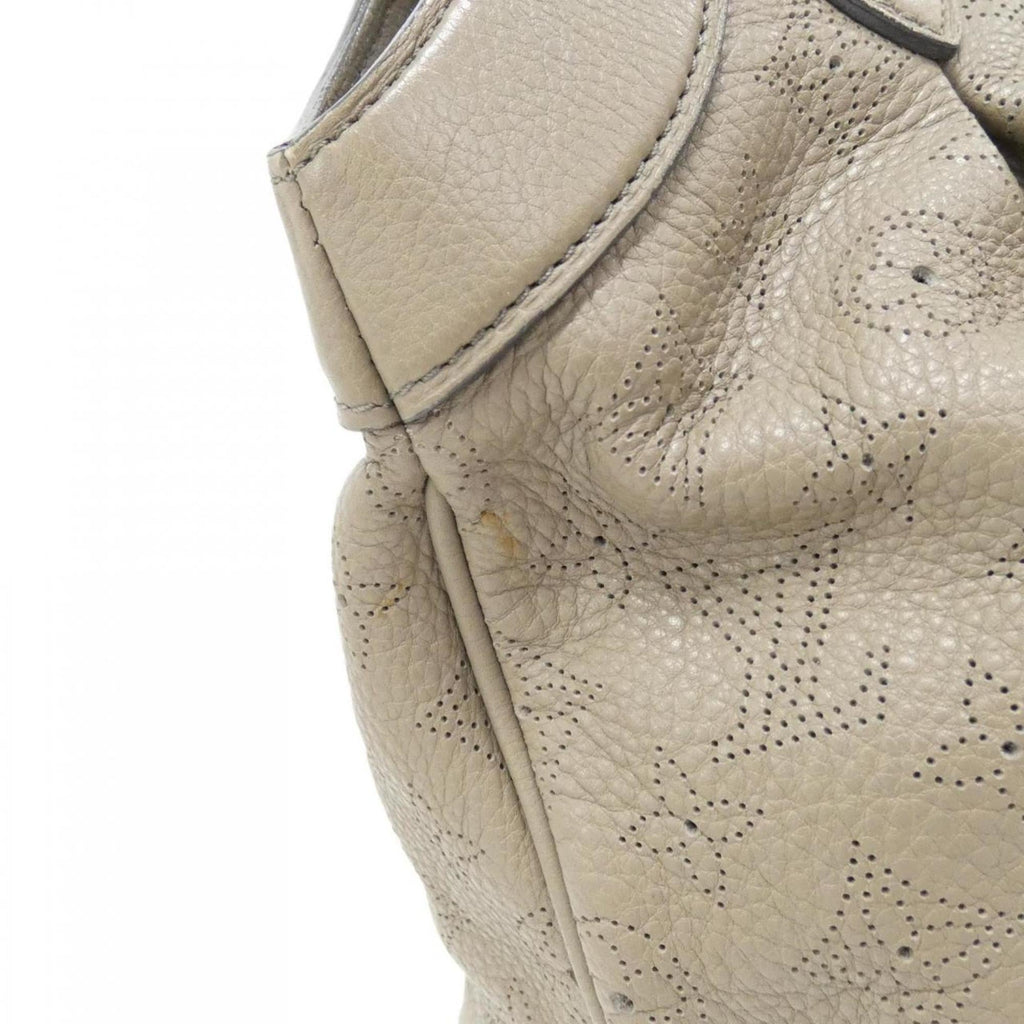 Louis Vuitton Mahina Taupe Leather Handbag (Pre-Owned)