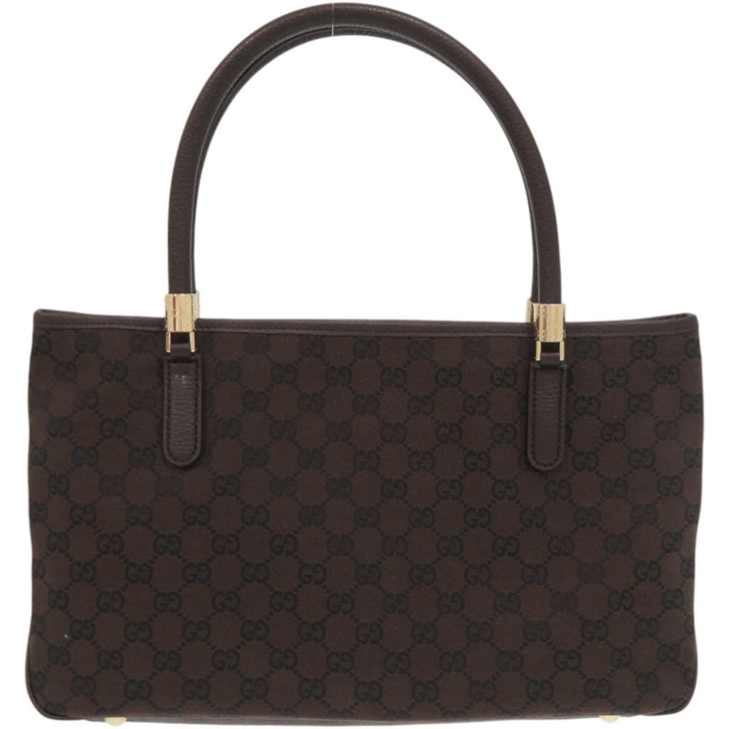 Gucci Gg Canvas Brown Gg Canvas Tote Bag (Pre-Owned)