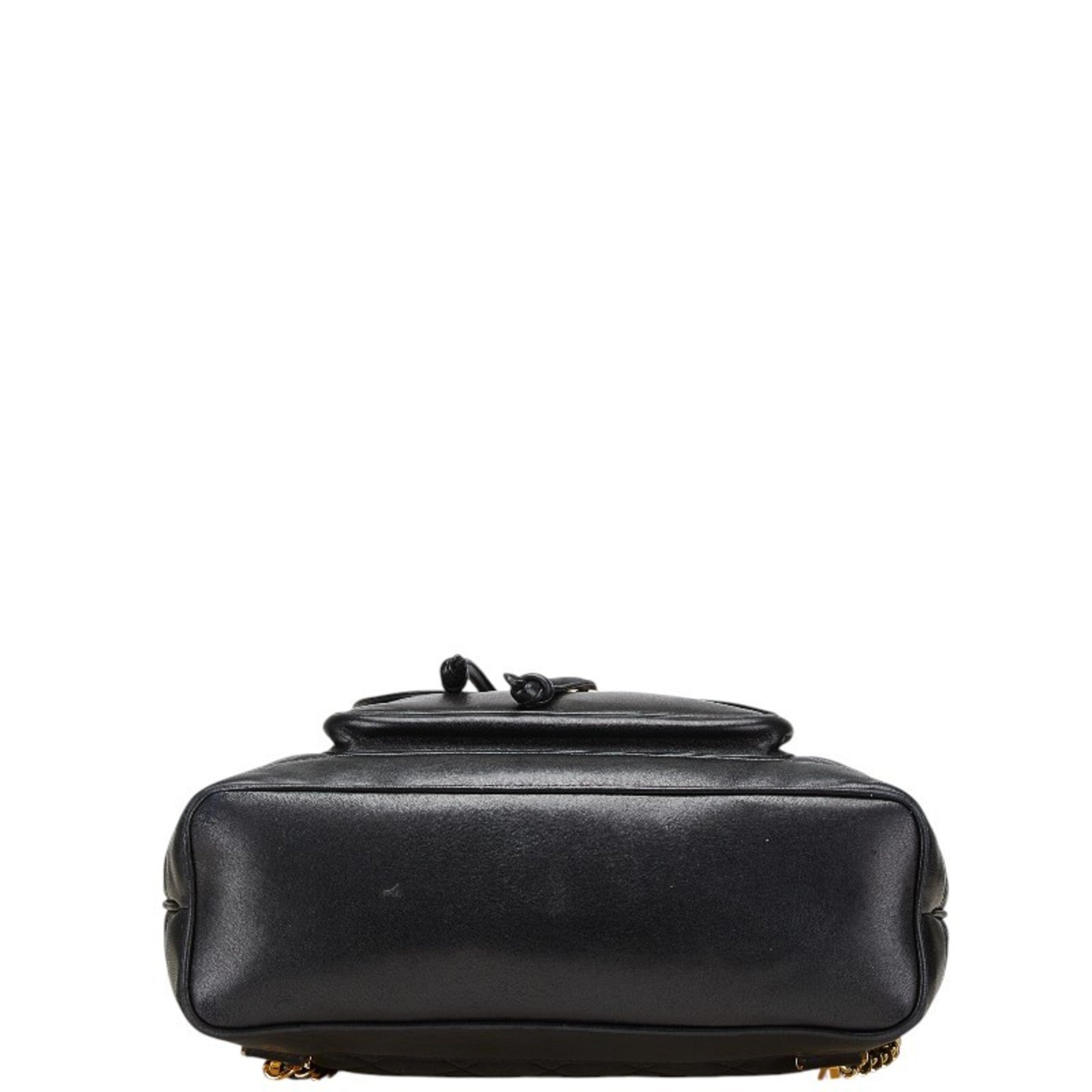 Chanel Black Leather Backpack (Pre-Owned)