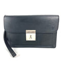 Louis Vuitton Black Noir Epi Leather Clutch Bag Pouch (Pre-Owned)