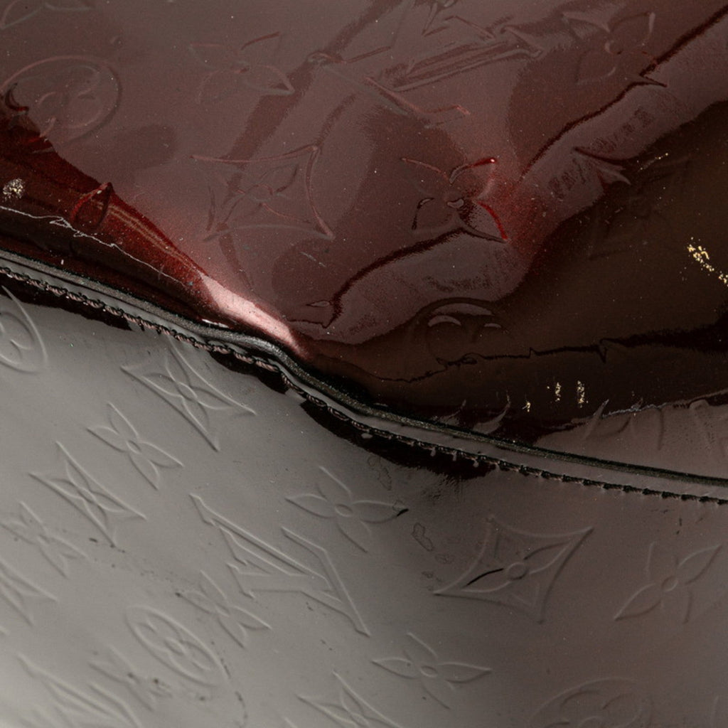 Louis Vuitton Amarante Brown Patent Leather Leather Handbag Shoulder Bag (Pre-Owned)
