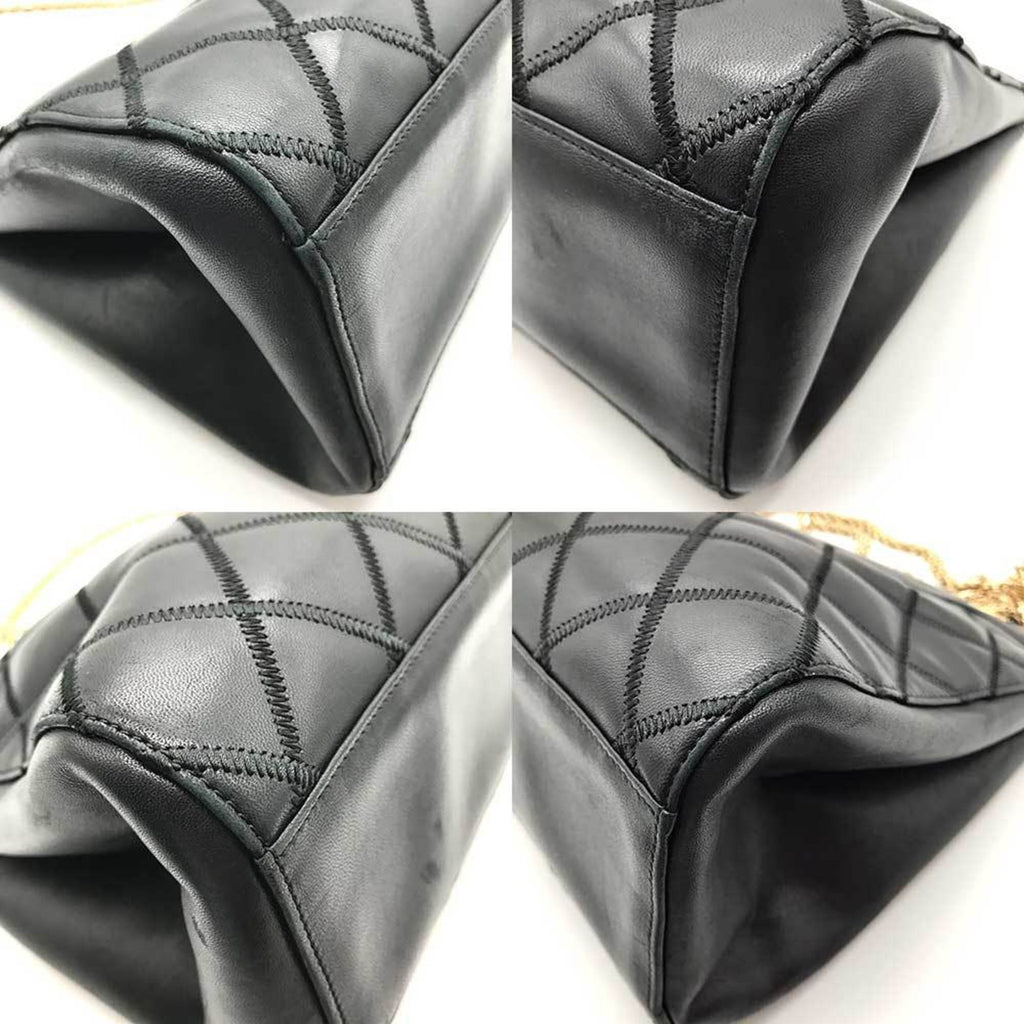 Chanel Black Leather Tote Bag (Pre-Owned)