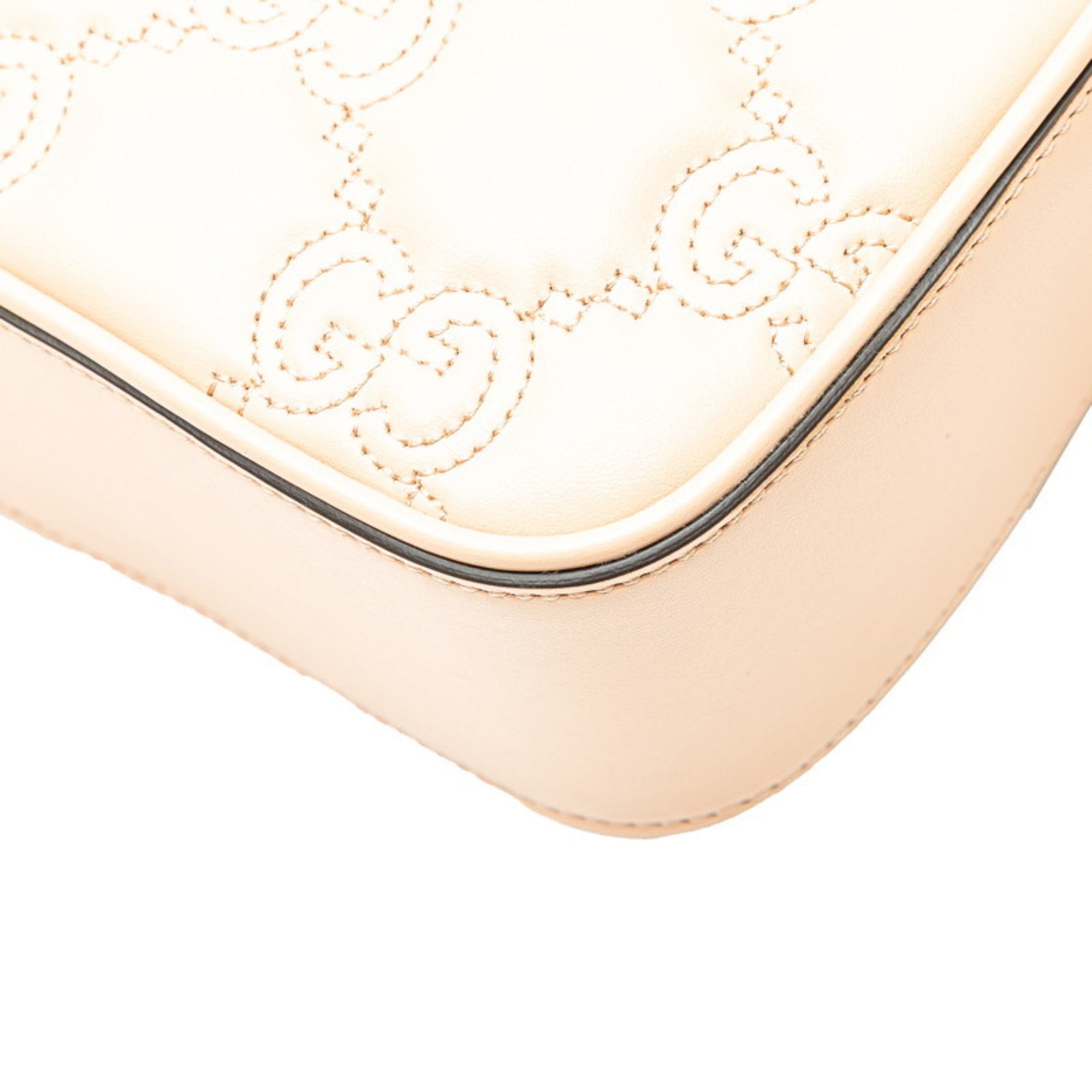 Gucci Beige Leather Shoulder Bag (Pre-Owned)
