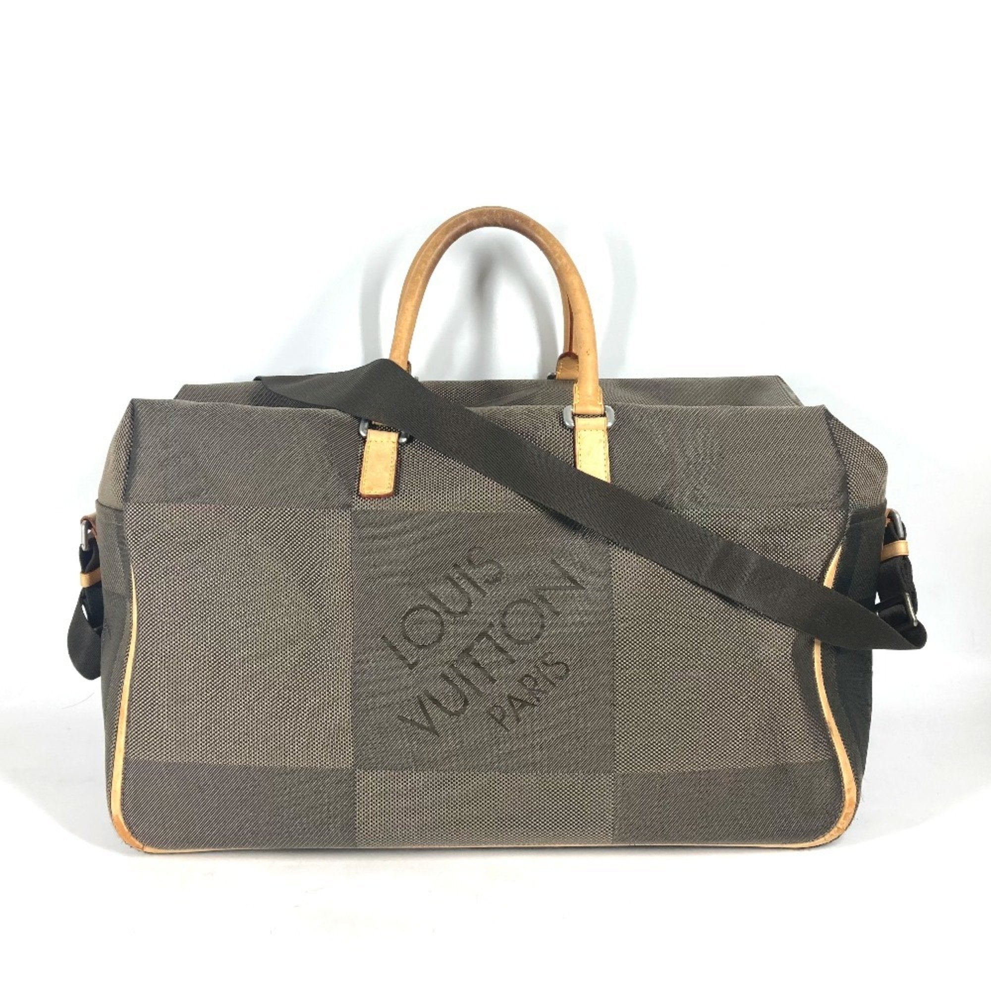 Louis Vuitton Khaki Canvas Boston Bag (Pre-Owned)