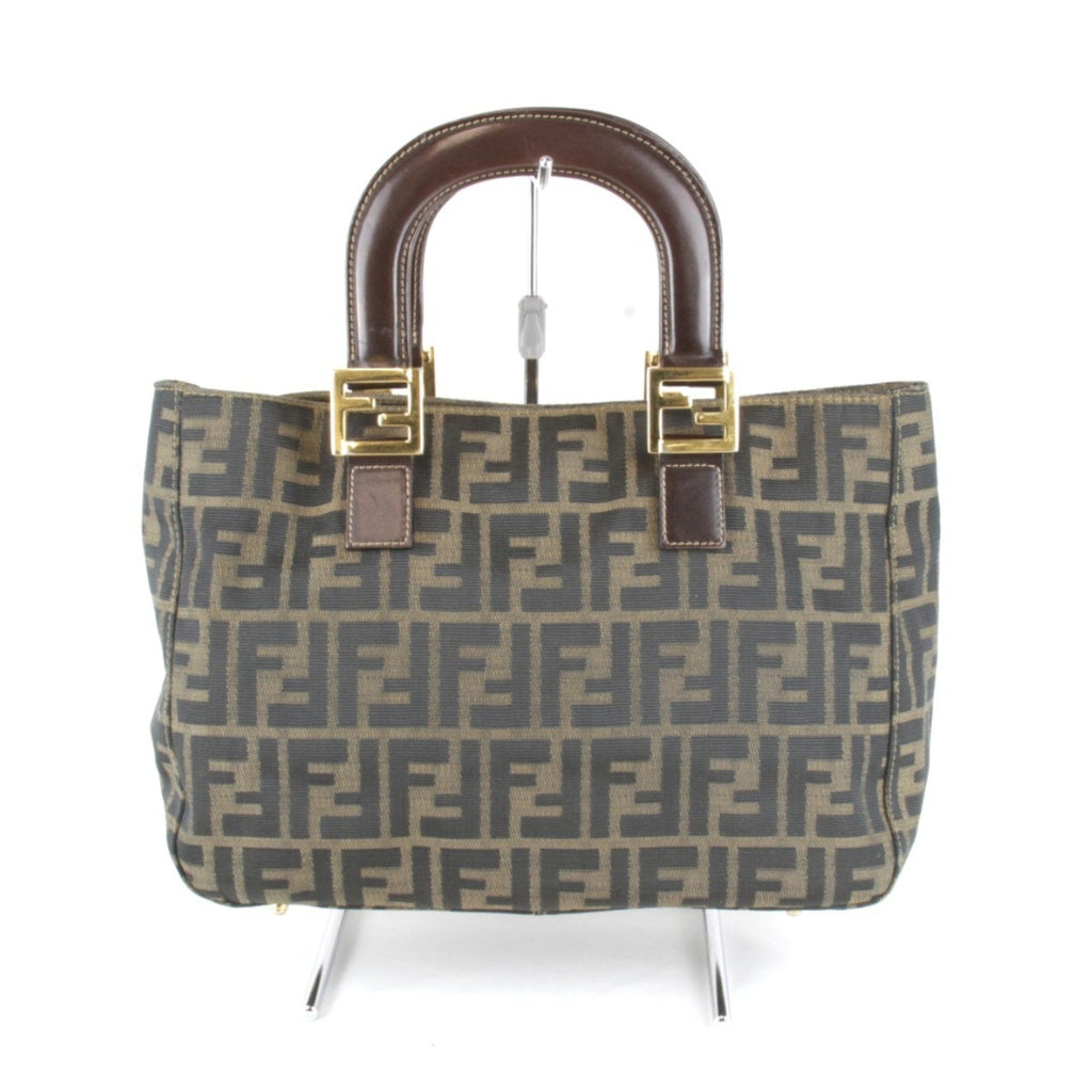 Fendi Khaki Canvas Handbag (Pre-Owned)
