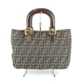 Fendi Khaki Canvas Handbag (Pre-Owned)