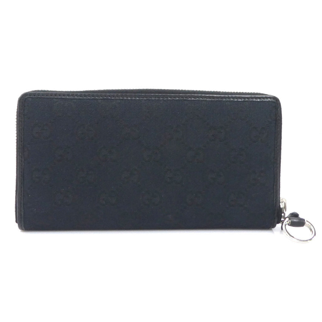 Gucci Black Gg Canvas Long Wallet (Bi-Fold) (Pre-Owned)