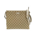 Gucci Gg Canvas Beige Ivory Gg Canvas Shoulder Bag (Pre-Owned)