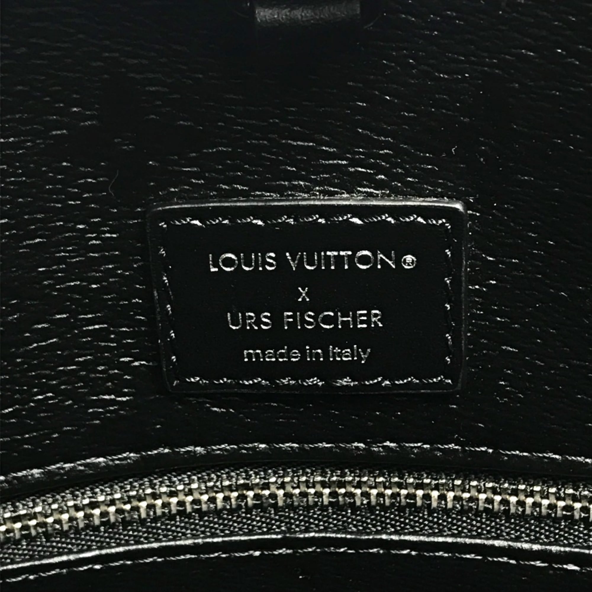 Louis Vuitton Black White Coated Canvas Handbag Tote Bag (Pre-Owned)