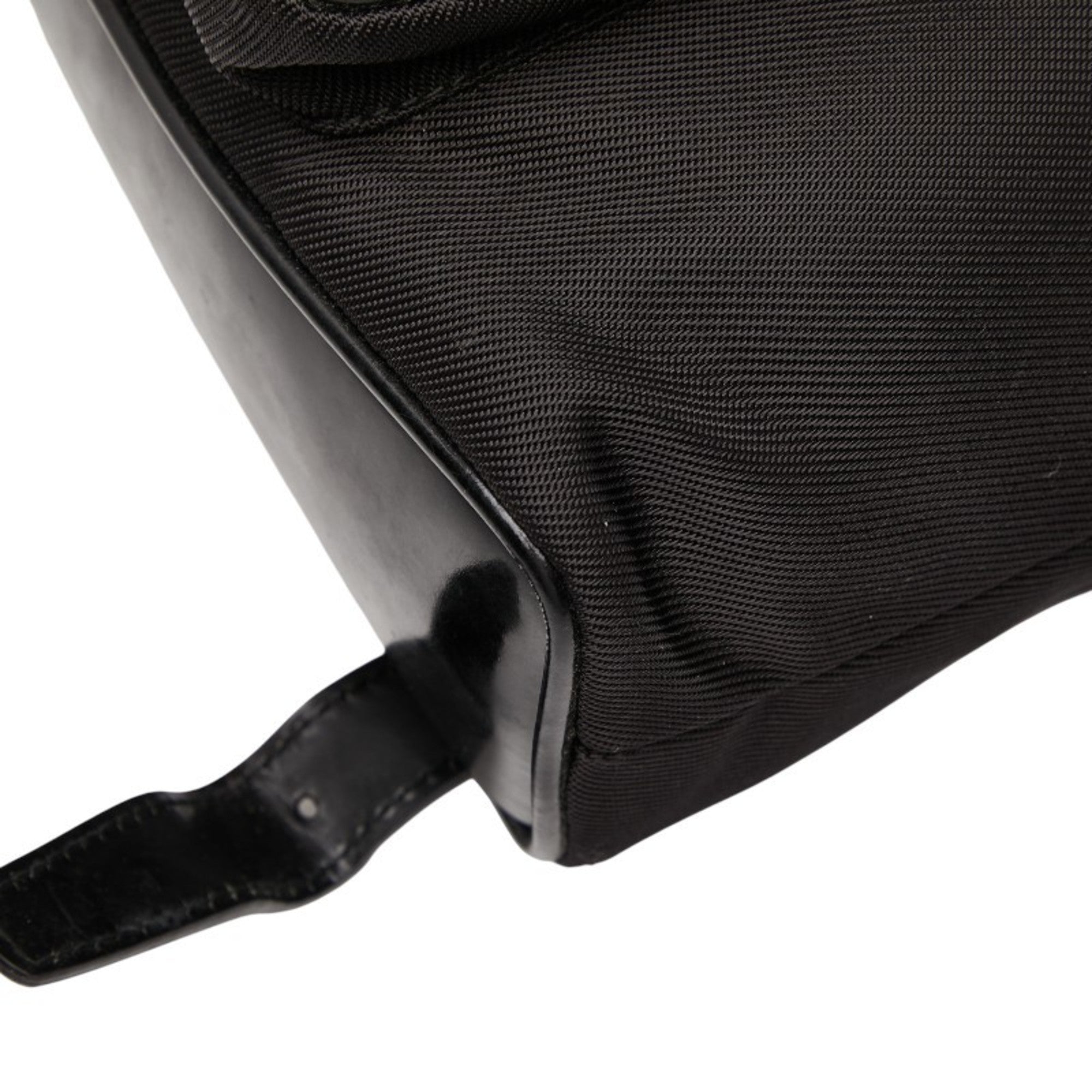 Gucci Black Nylon Leather Backpack (Pre-Owned)
