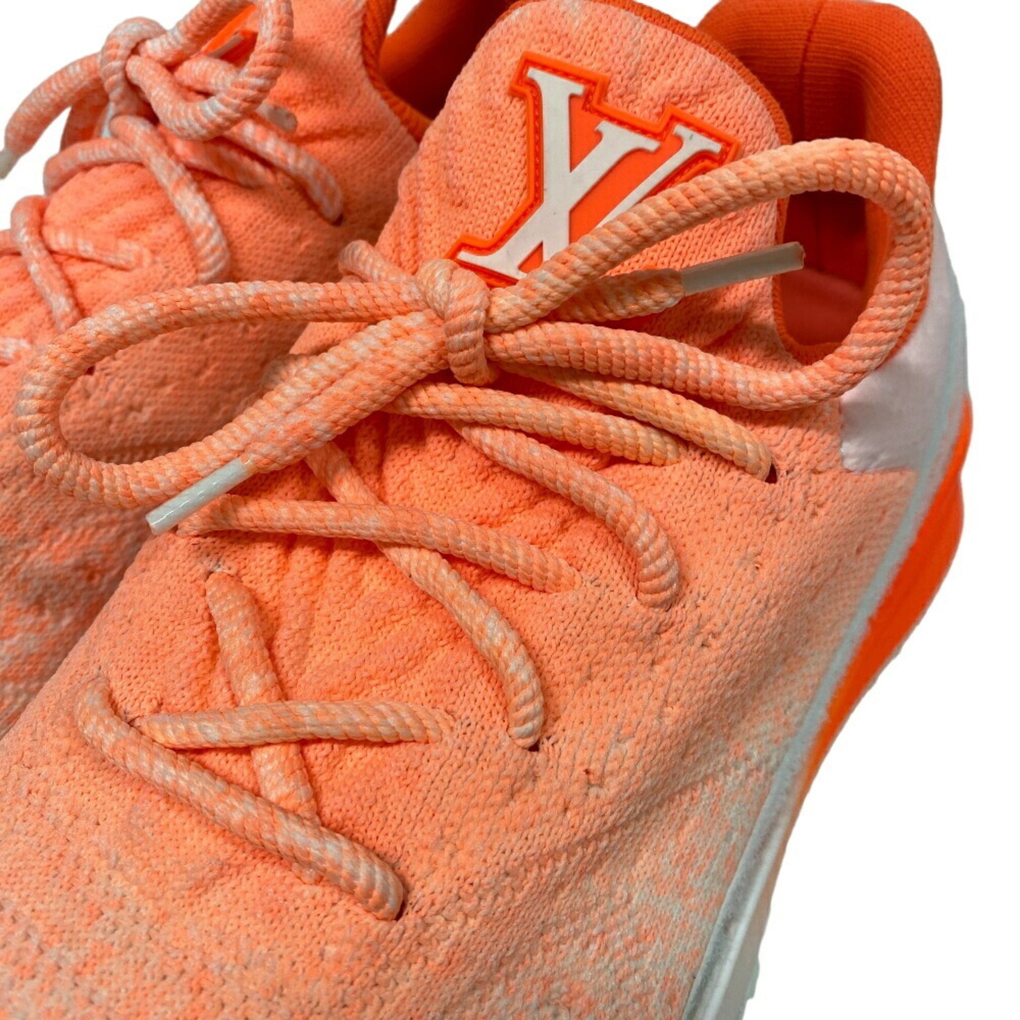 Louis Vuitton Orange White Sneakers (Pre-Owned)