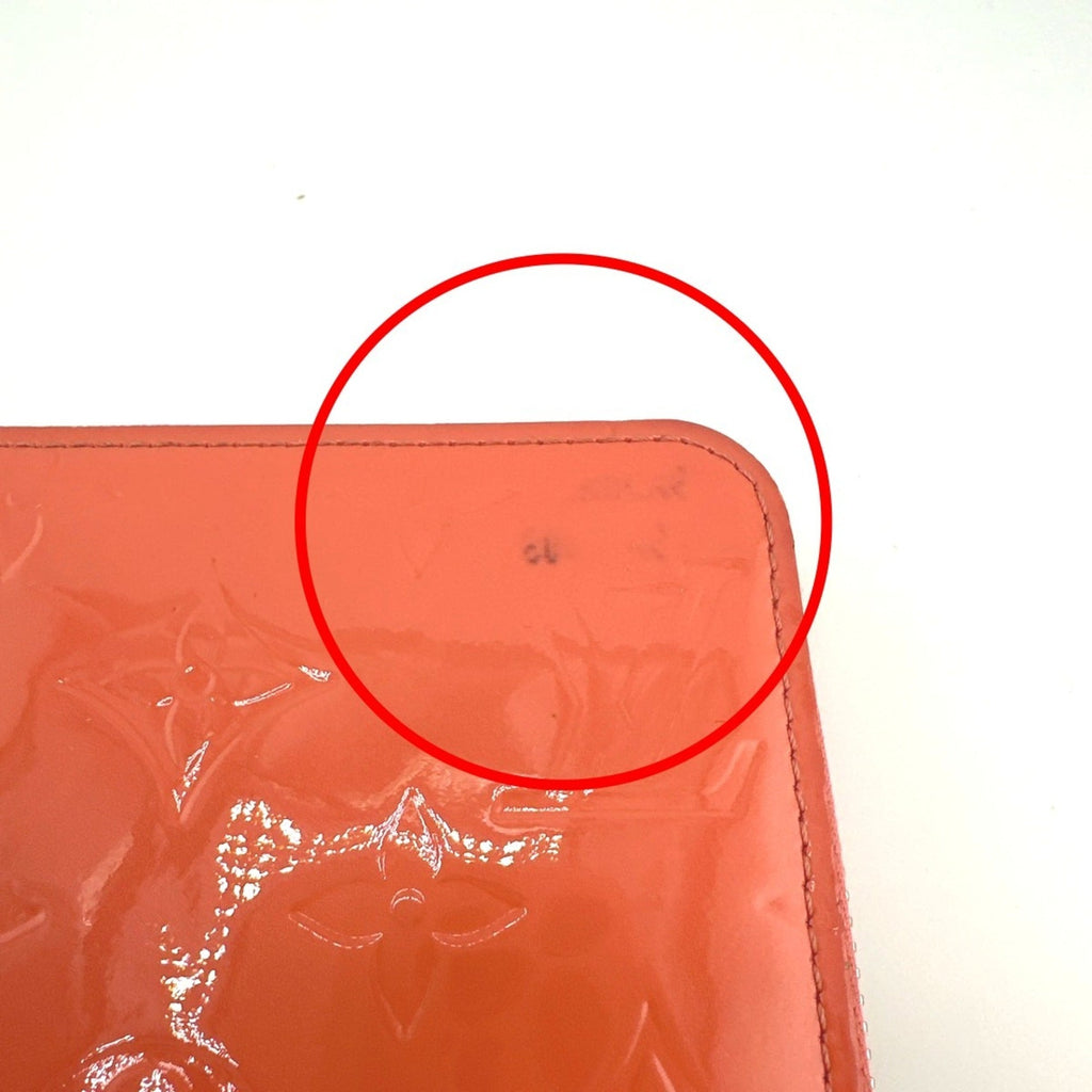 Louis Vuitton Monogram Vernis Rose Litchi Monogram Vernis Long Wallet (Bi-Fold) (Pre-Owned)