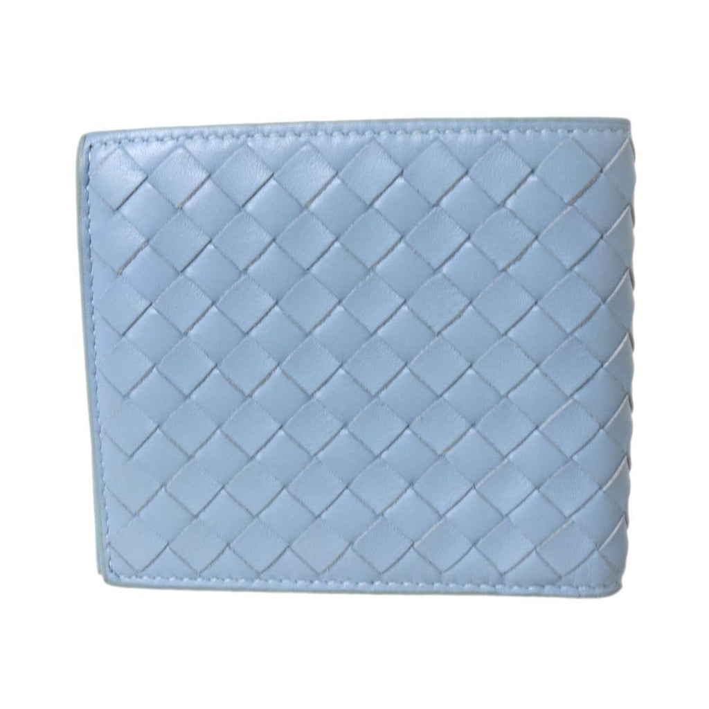 Bottega Veneta Intrecciato Light Blue Wallet (Bi-Fold) (Pre-Owned)