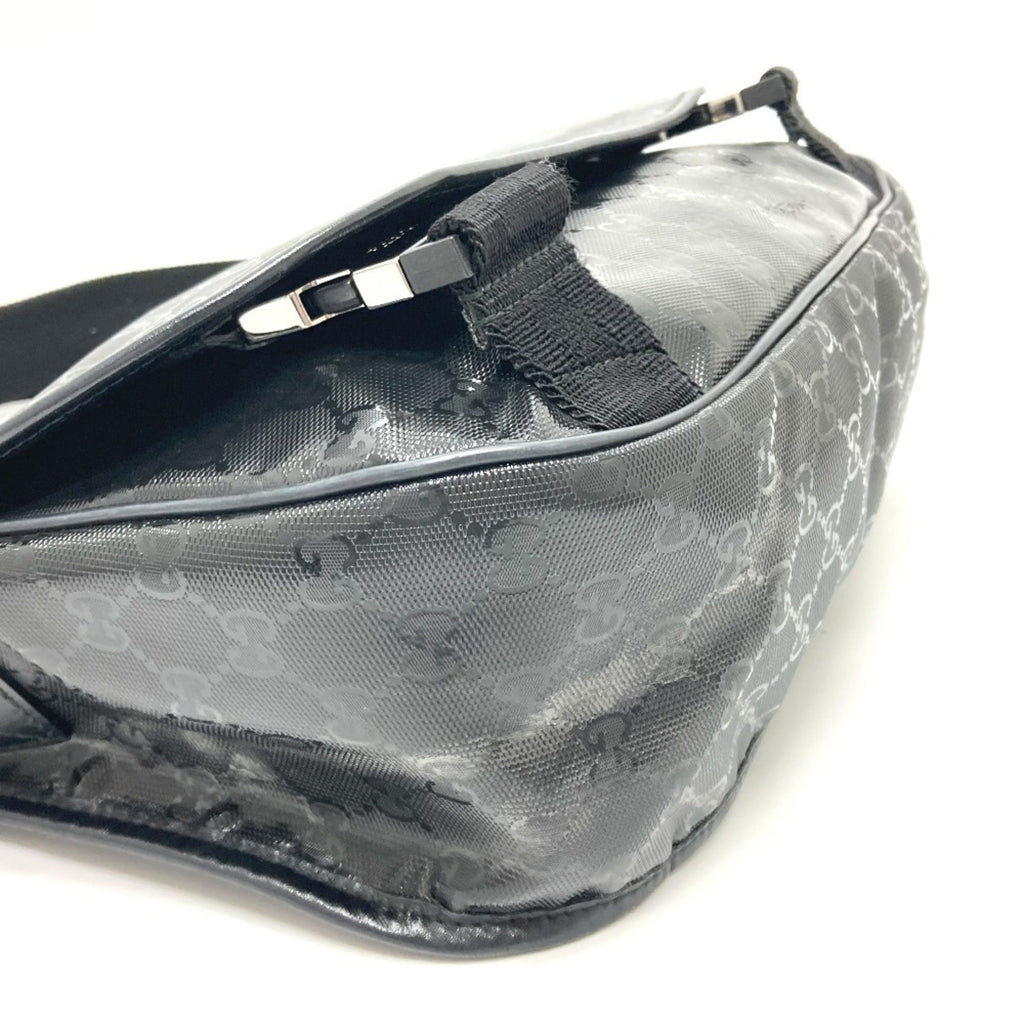Gucci Black Gg Imprimé Messenger Bag Shoulder Bag (Pre-Owned)