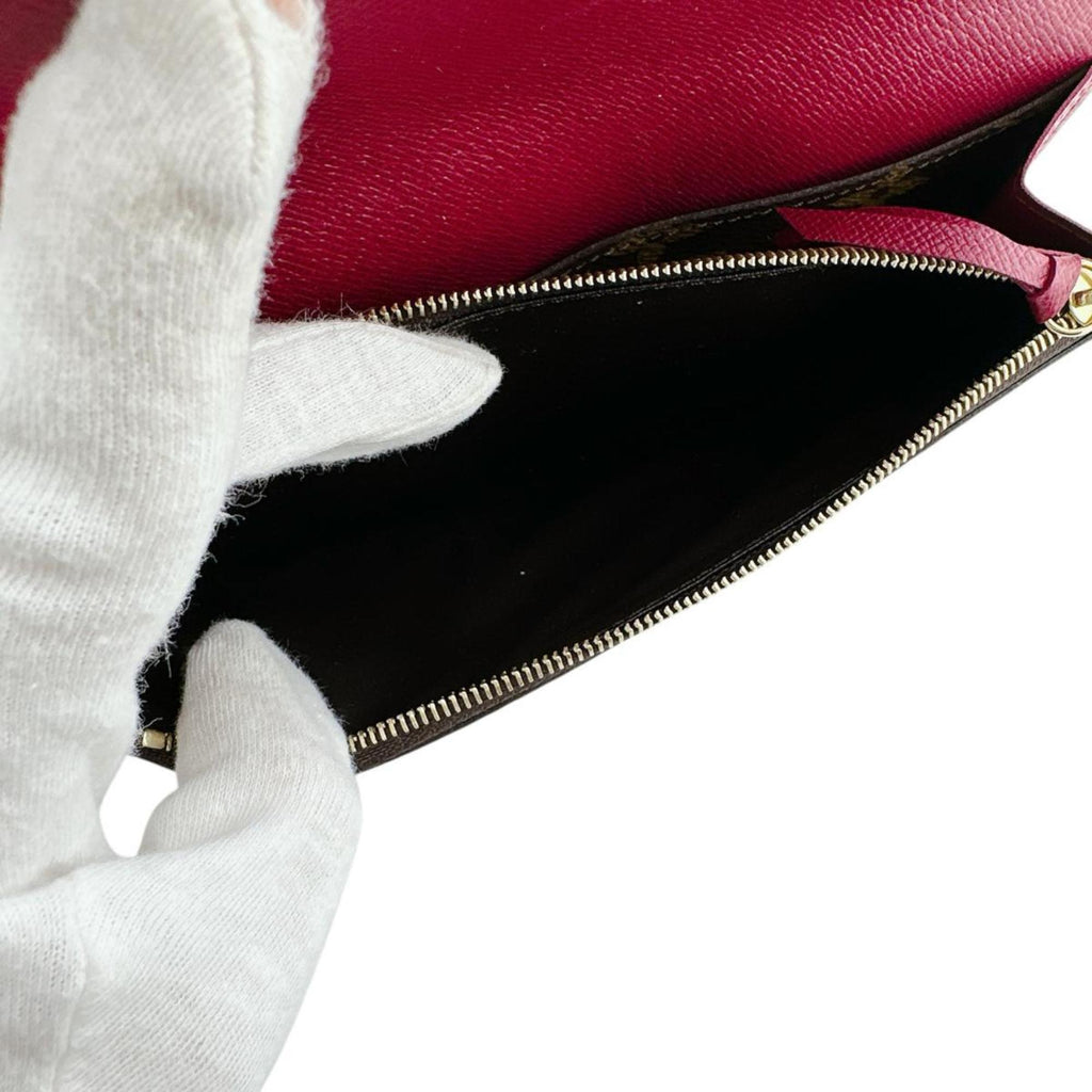 Louis Vuitton Monogram Brown Rouge Monogram Long Wallet (Bi-Fold) (Pre-Owned)