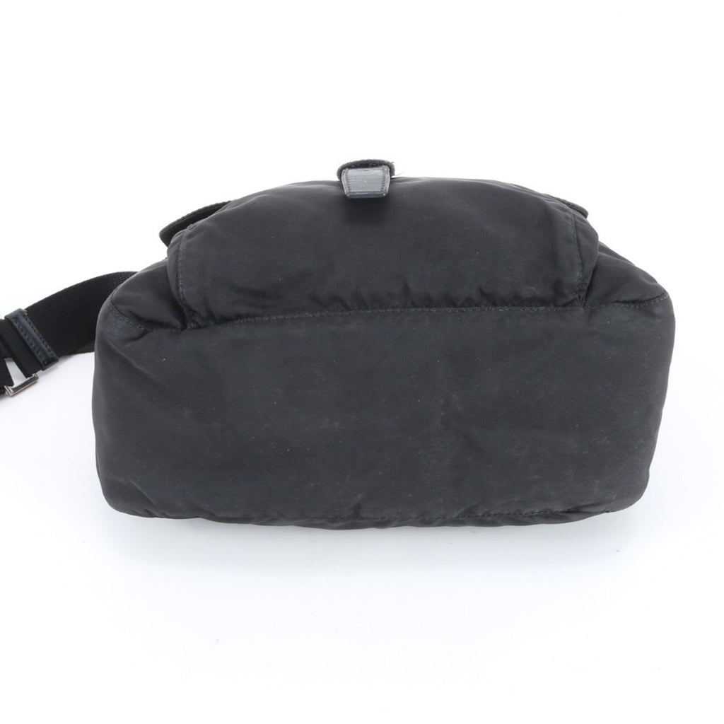 Prada Black Nylon Leather Shoulder Bag (Pre-Owned)