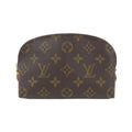 Louis Vuitton Marron Coated Canvas Pochette Pouch (Pre-Owned)