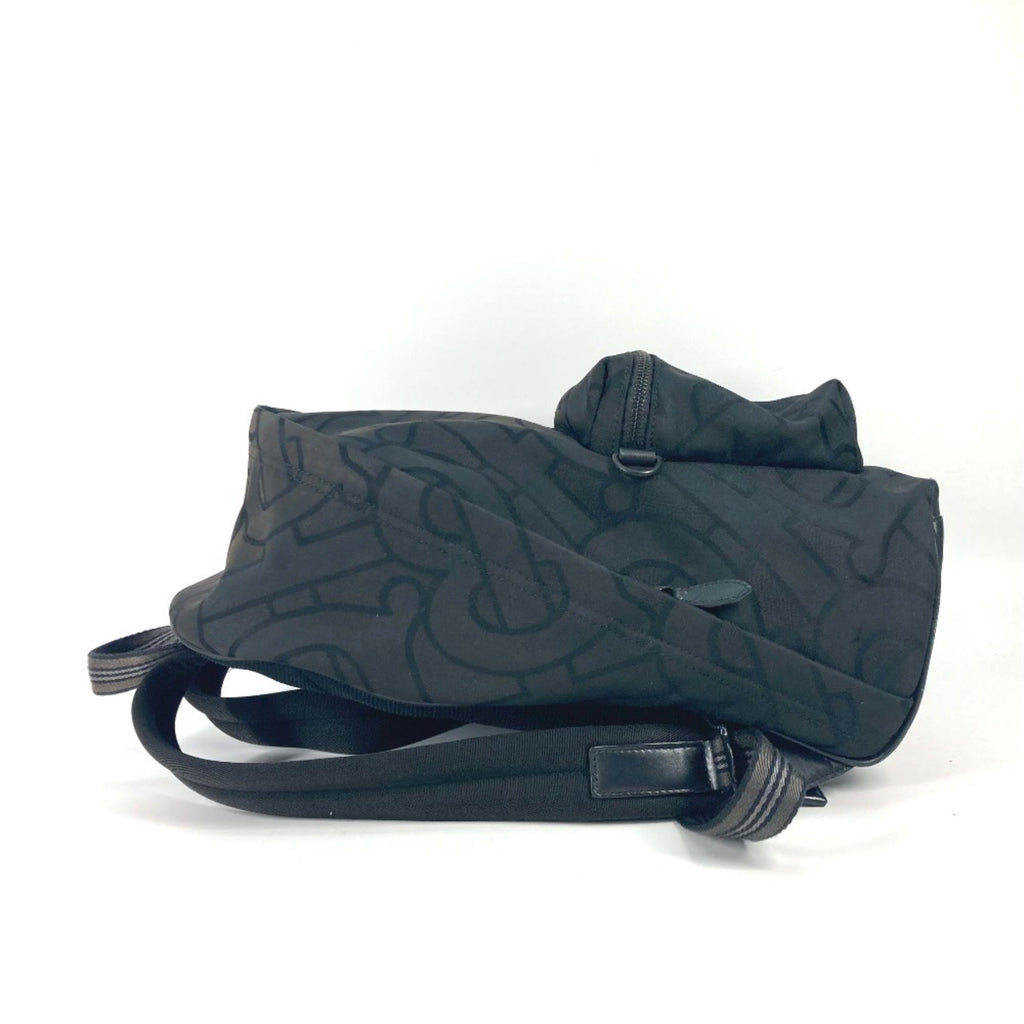 Burberry Black Canvas Leather Backpack (Pre-Owned)