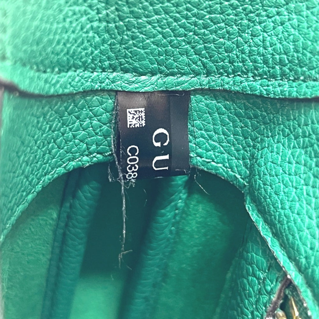Gucci Green Leather Shoulder Bag (Pre-Owned)
