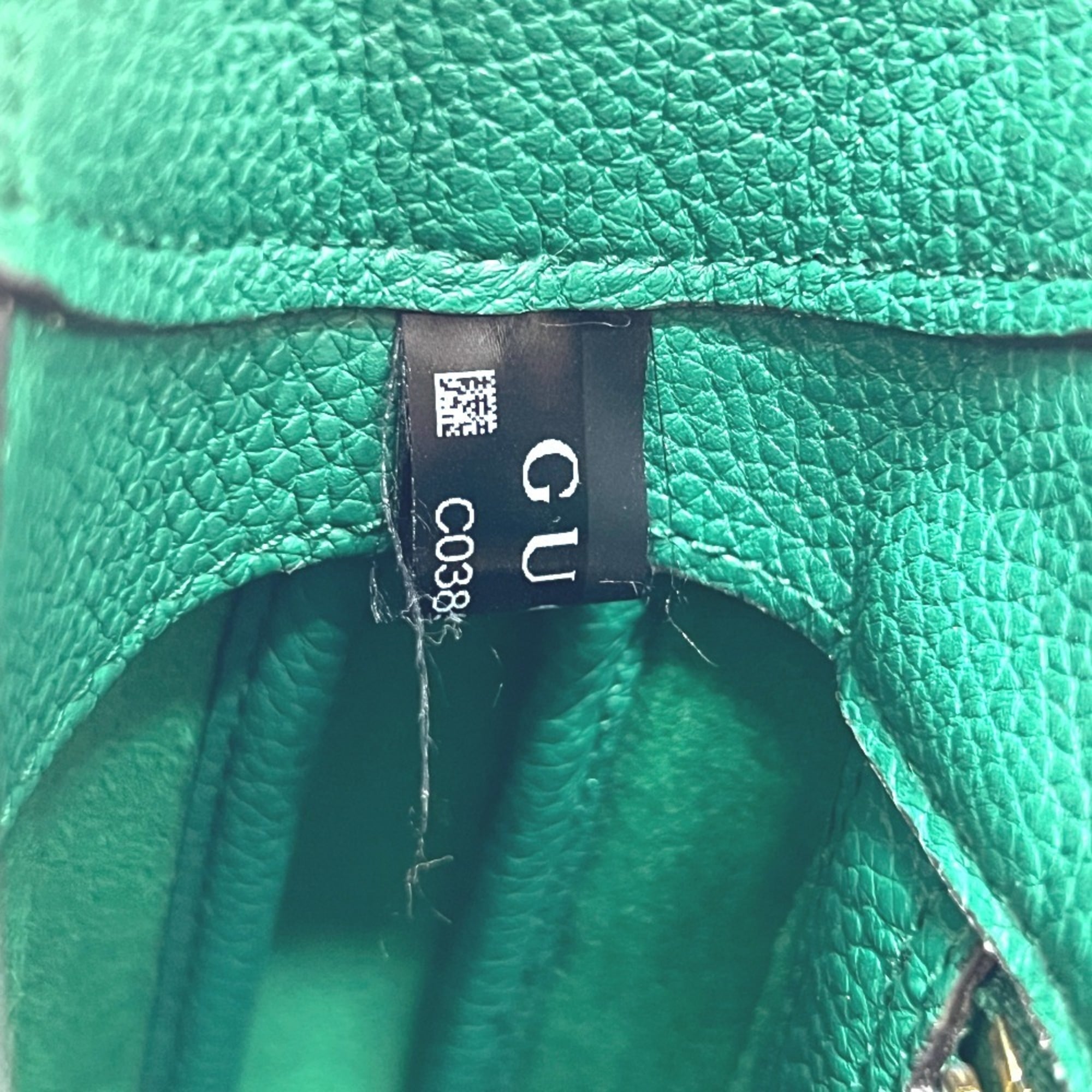 Gucci Green Leather Shoulder Bag (Pre-Owned)