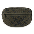 Bottega Veneta Black Khaki Leather Pouch Sling Bag (Pre-Owned)
