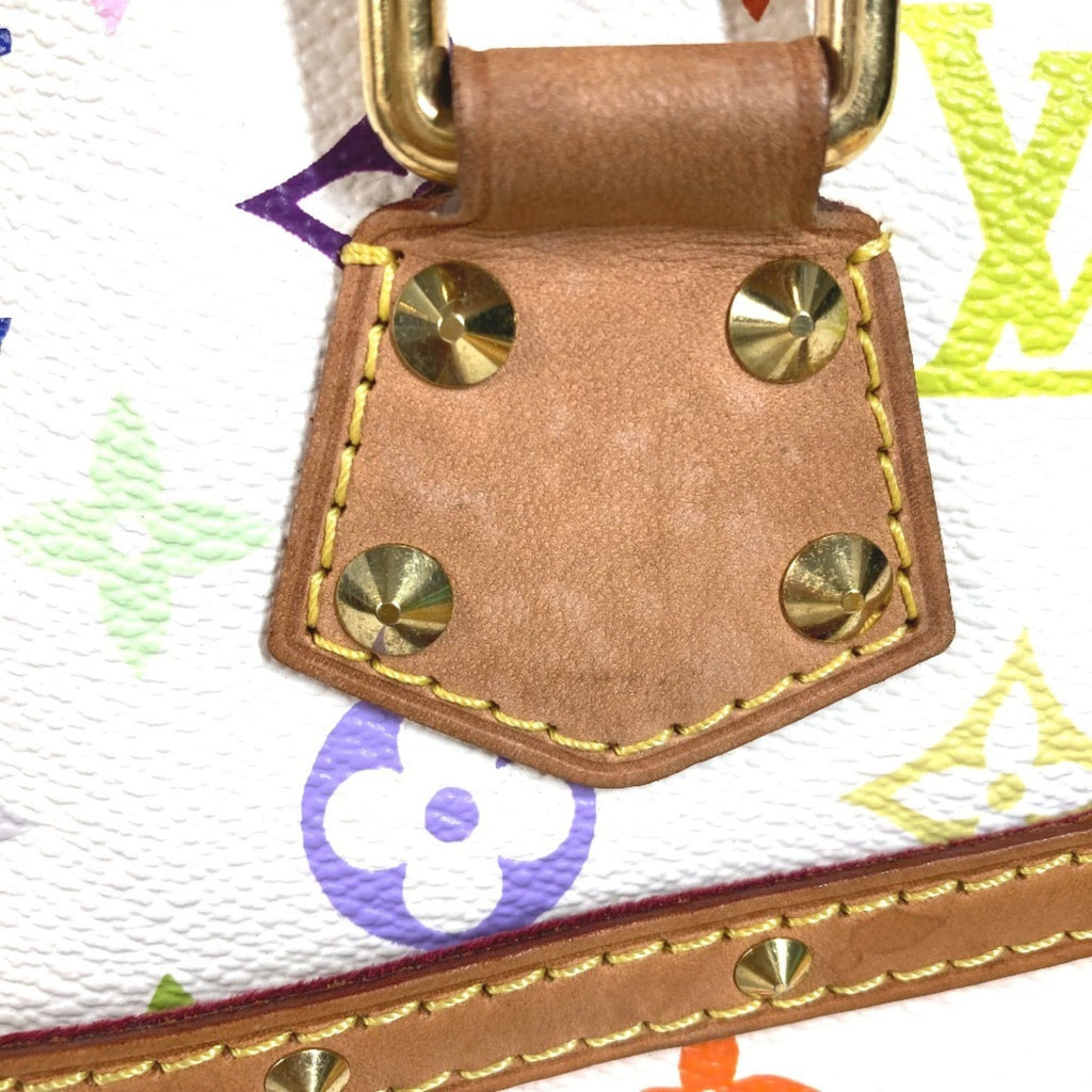 Louis Vuitton Multi-Color White Monogram Multicolore Canvas Boston Bag Handbag (Pre-Owned)