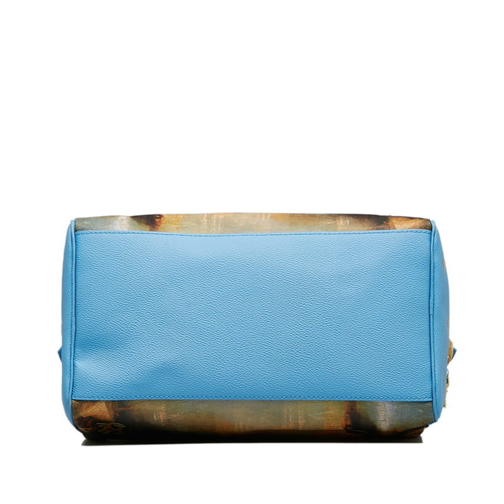 Louis Vuitton Blue Multi-Color Pvc Leather Handbag (Pre-Owned)