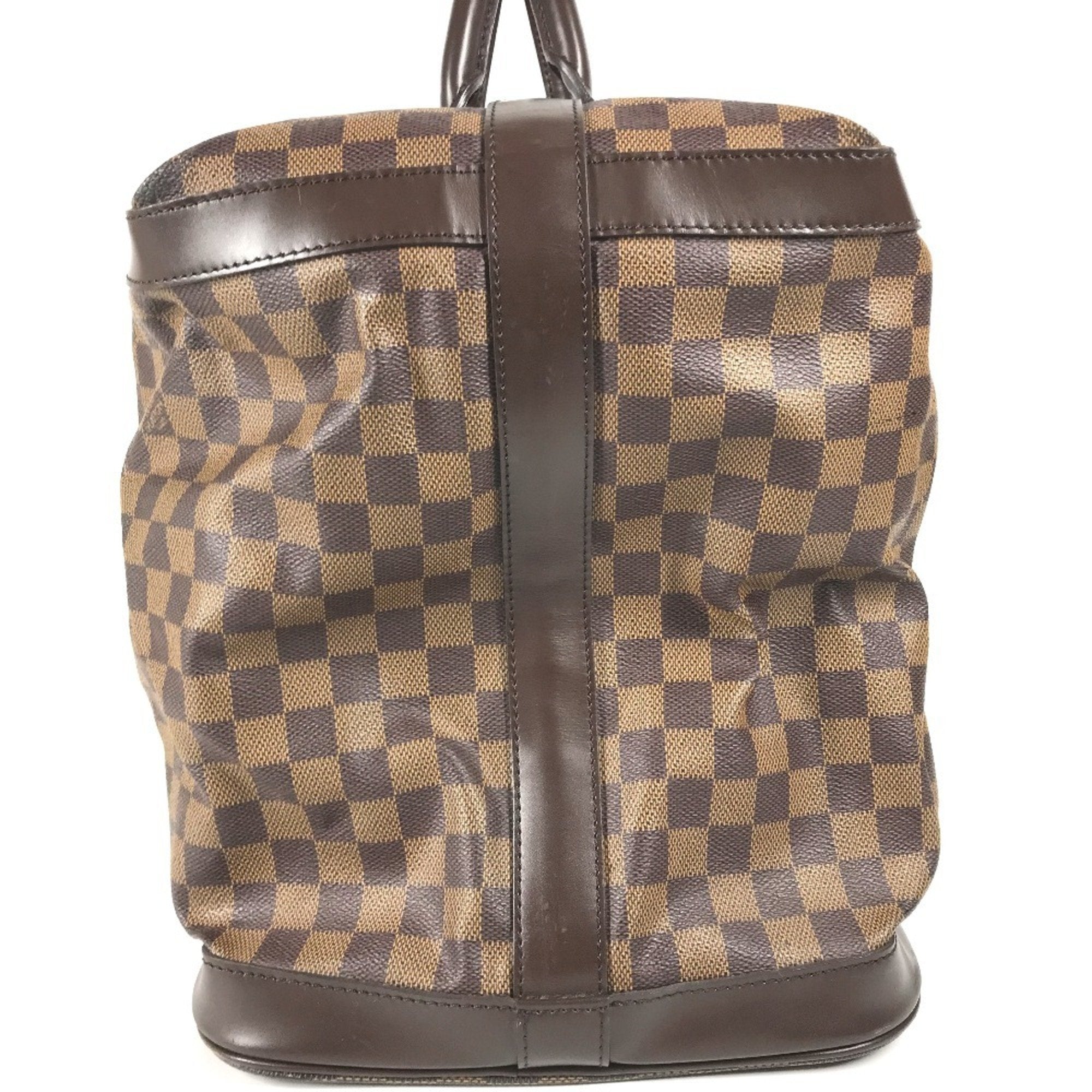Louis Vuitton Damier Brown Ebene Damier Canvas Boston Bag Handbag (Pre-Owned)