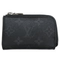 Louis Vuitton Black Monogram Eclipse Monogram Eclipse Coin Purse/Coin Case (Pre-Owned)