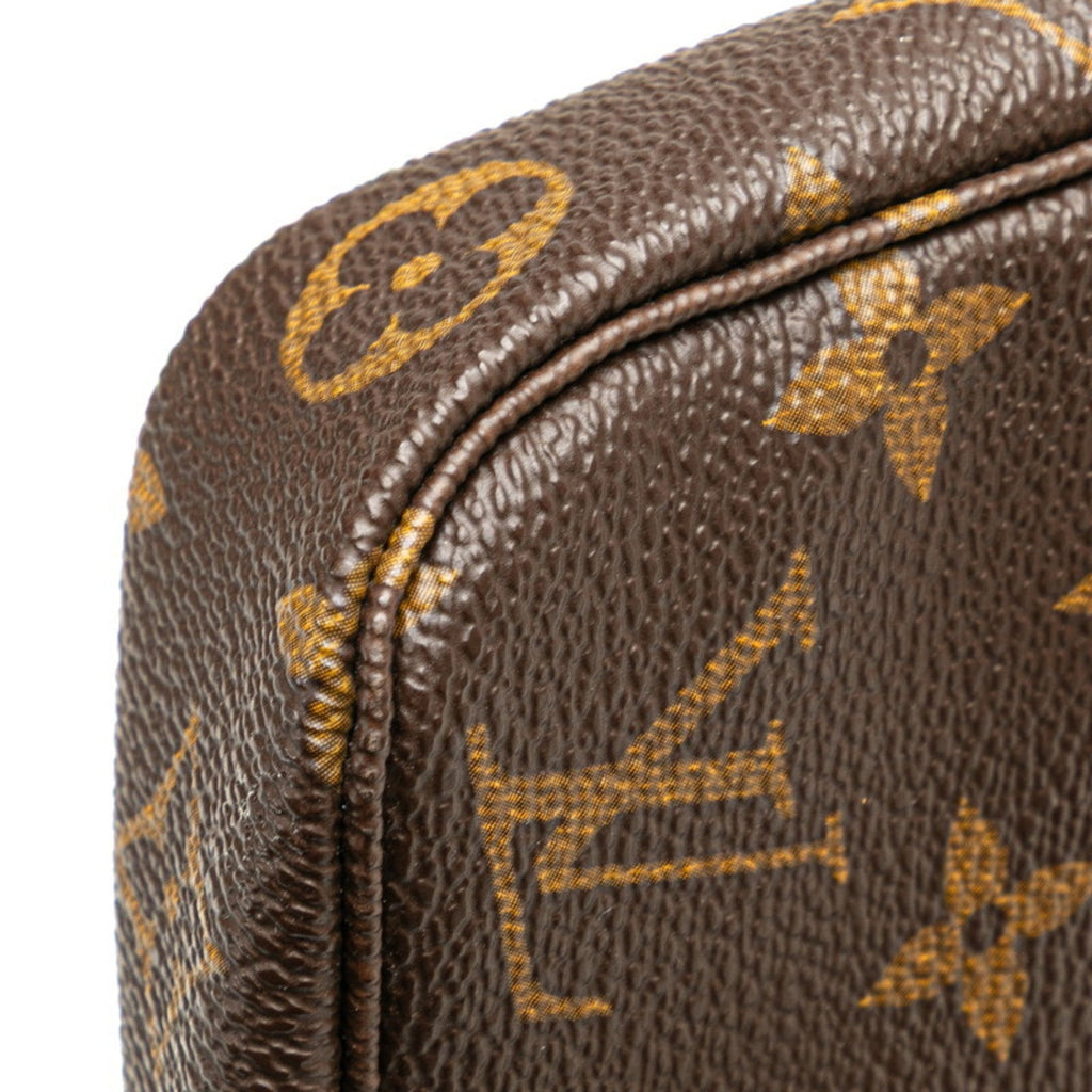 Louis Vuitton Brown Pvc Leather Handbag Pochette (Pre-Owned)