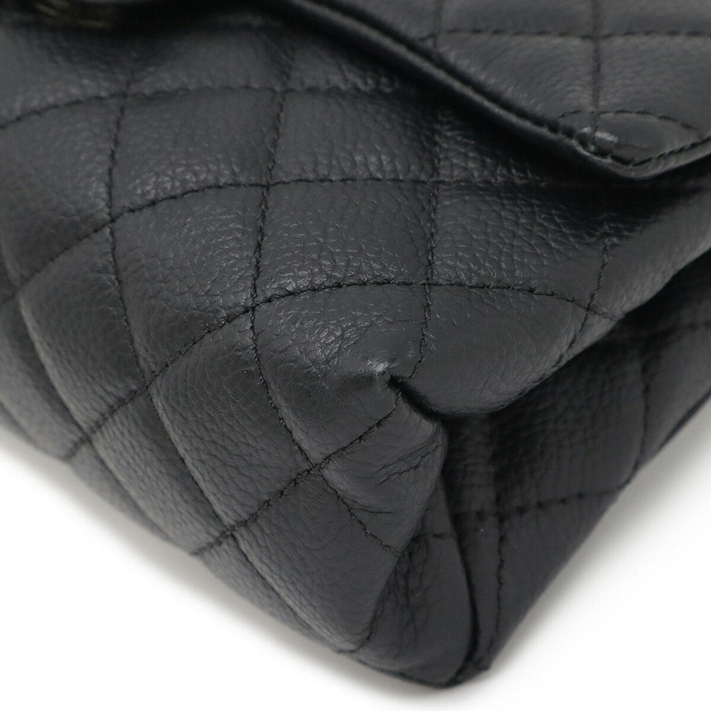 Chanel Black Grained Calfskin Clutch Bag Fanny Pack (Pre-Owned)