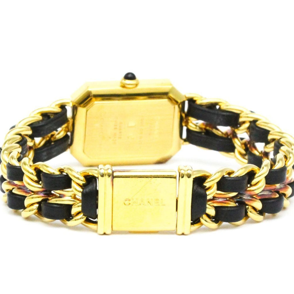Chanel Premiere Rock Quartz Watch Plated Metal And Leather Watch (Pre-Owned)