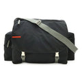 Prada Black Gray Light Gray Nero Nylon Handbag Shoulder Bag (Pre-Owned)