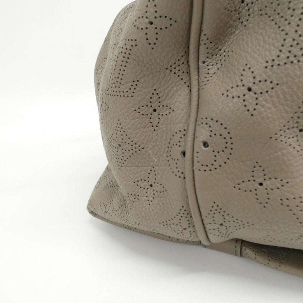 Louis Vuitton Mahina Taupe Leather Handbag (Pre-Owned)