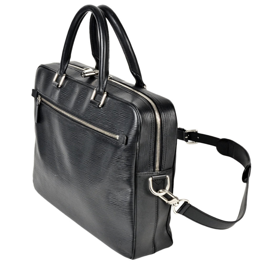 Louis Vuitton Black Noir Epi Leather Shoulder Bag (Pre-Owned)