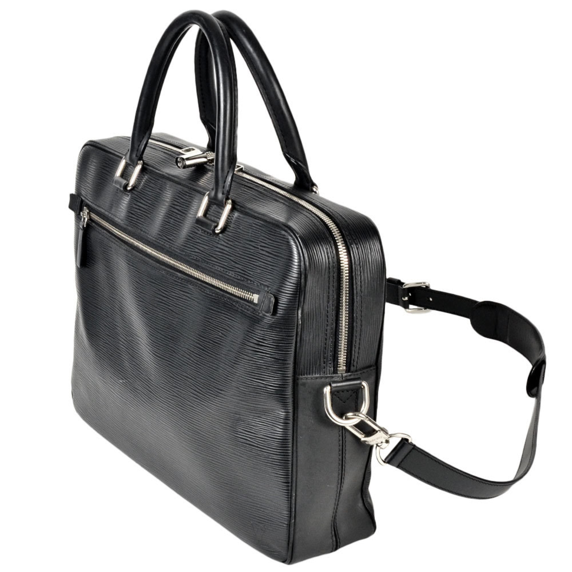 Louis Vuitton Black Noir Epi Leather Shoulder Bag (Pre-Owned)