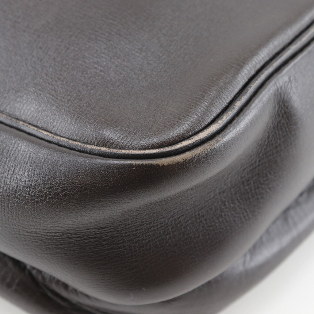 Louis Vuitton Brown Coffee Leather Shoulder Bag (Pre-Owned)