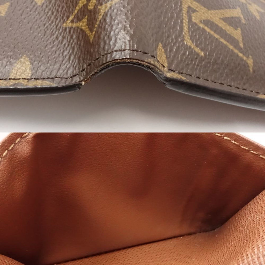Louis Vuitton Brown Canvas Wallet (Tri-Fold) (Pre-Owned)