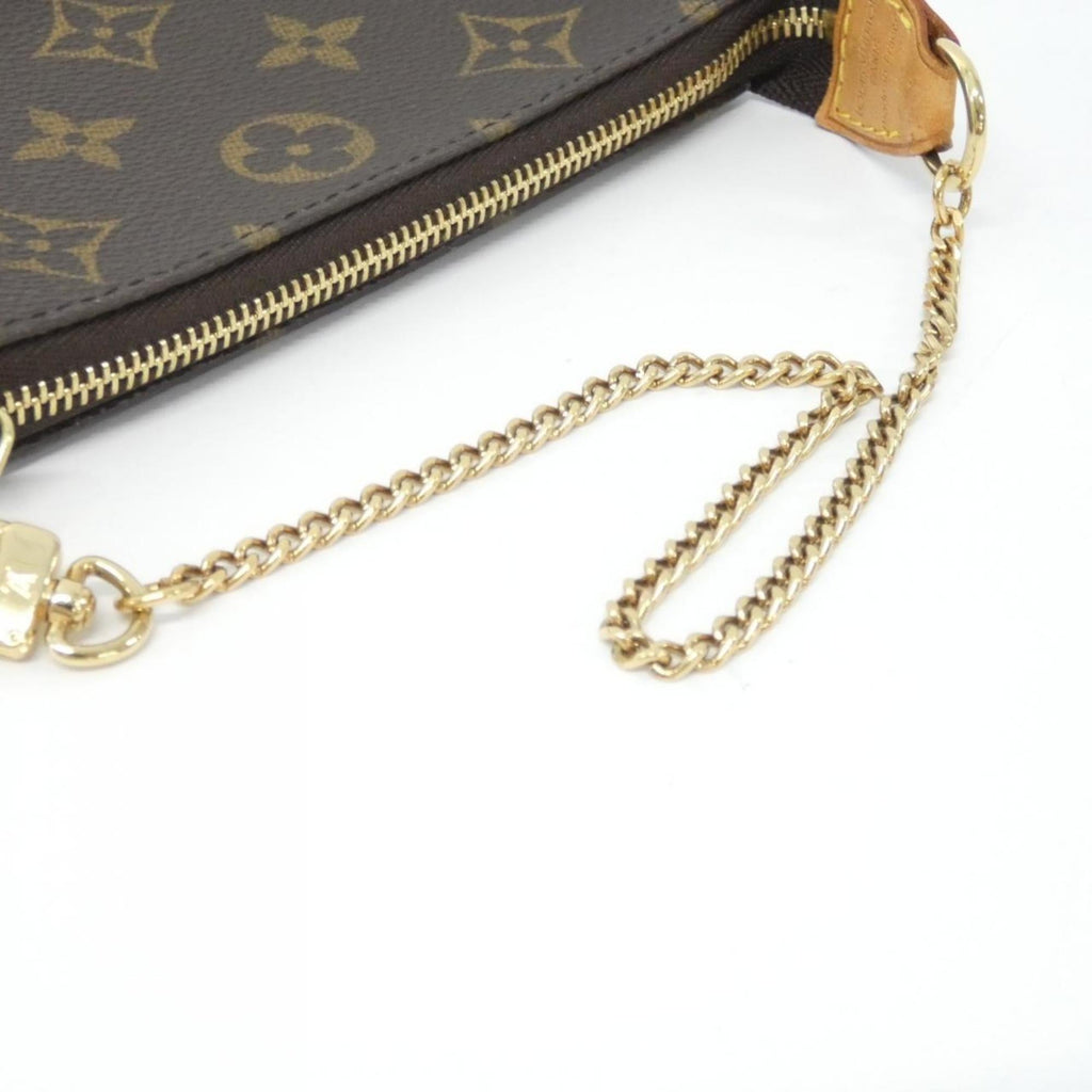 Louis Vuitton Marron Monogram Coated Canvas Pochette Pouch (Pre-Owned)