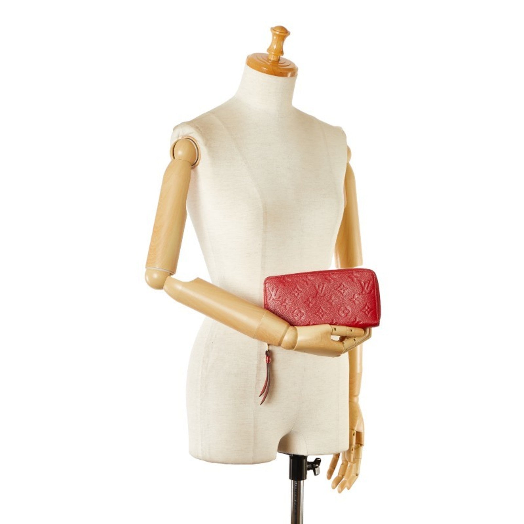Louis Vuitton Auriane Red Color Leather Coin Purse/Coin Case (Pre-Owned)