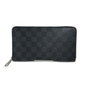 Louis Vuitton Black Damier Graphite Long Wallet (Bi-Fold) (Pre-Owned)
