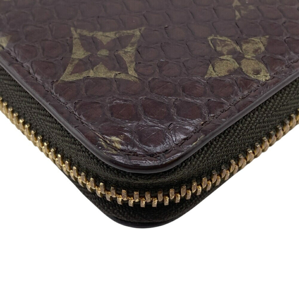 Louis Vuitton Exotic Brown Monogram Monogram Long Wallet (Bi-Fold) (Pre-Owned)