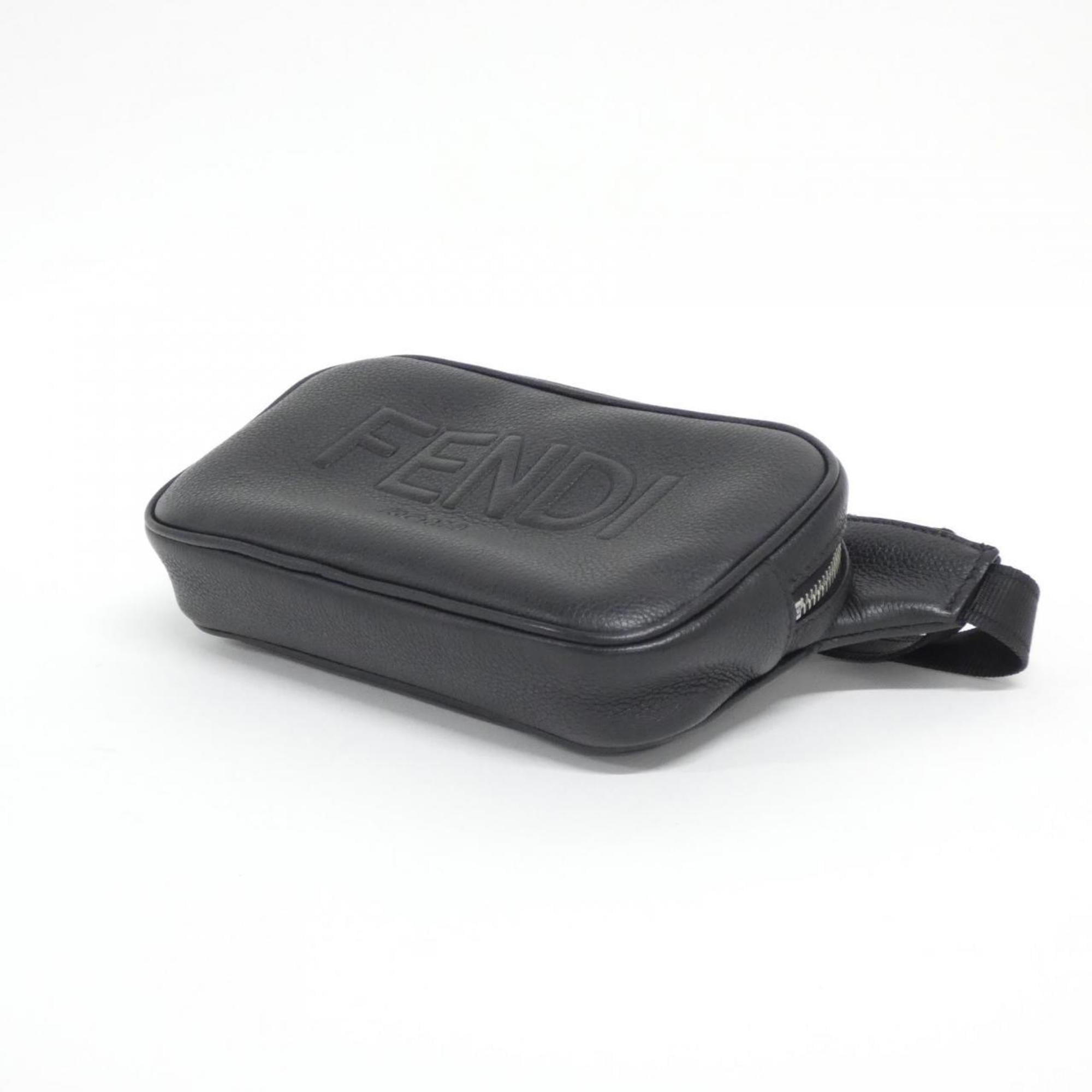 Fendi Black Leather Fanny Pack (Pre-Owned)