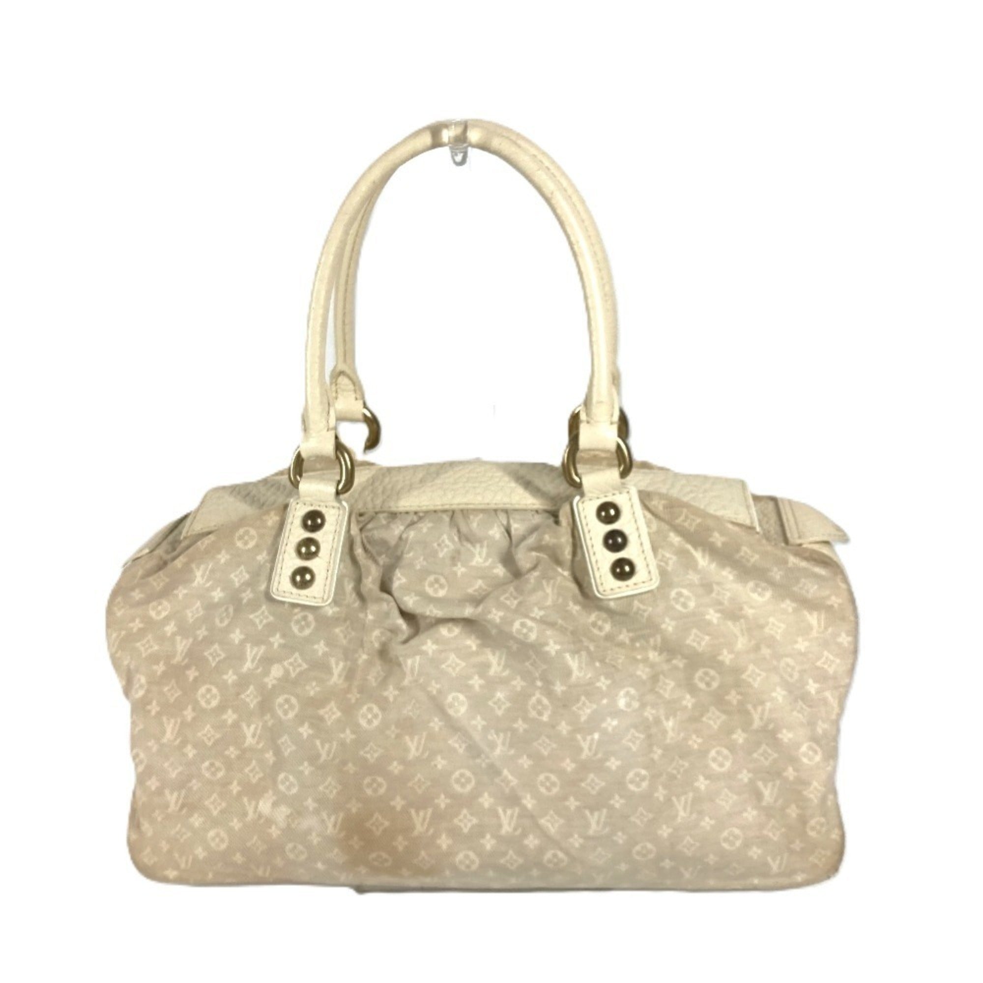 Louis Vuitton Monogram Mini Beige Gris Monogram Mini Boston Bag Handbag Shoulder Bag (Pre-Owned)