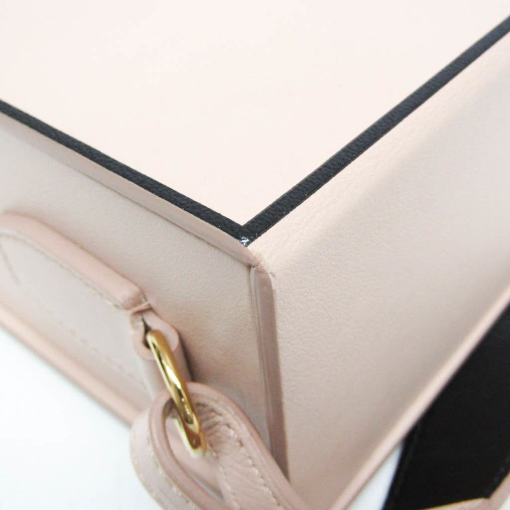 Fendi Pink Leather Shoulder Bag (Pre-Owned)