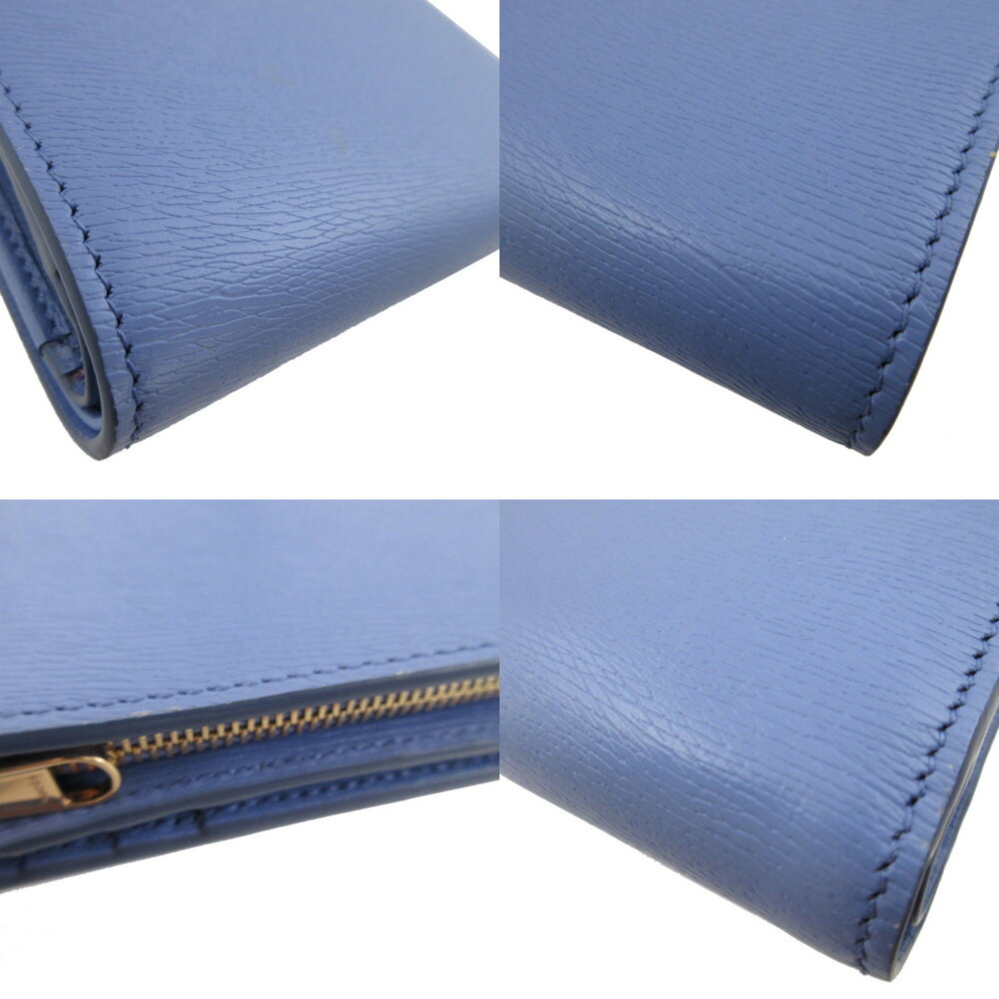 Gucci Purple Leather Middle Wallet (Bi-Fold) (Pre-Owned)