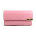 Gucci Pink Leather Long Wallet (Bi-Fold) (Pre-Owned)