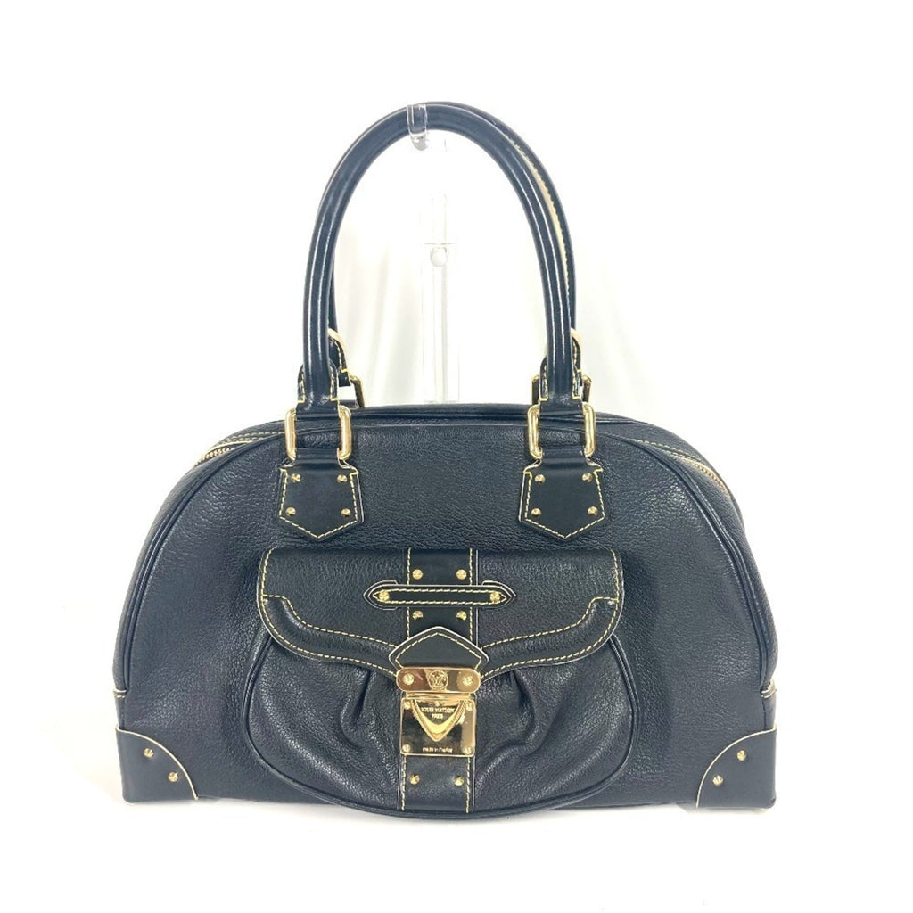 Louis Vuitton Suhali Black Noir Suhali Leather Boston Bag Handbag Shoulder Bag (Pre-Owned)